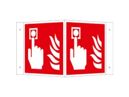 Brandbeveiligingsbord,Brandmelder,Hoekbord,Aluminium,Nalichtend