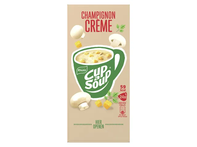 Cup a Soup Knorr champignon crème 140ml Soep doos 24 stuks