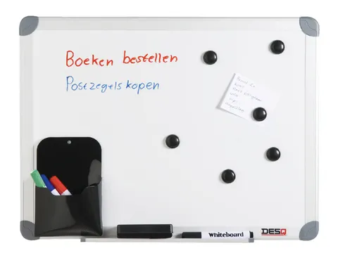 Whiteboard Desq 600x900mm in kunststof draagtas