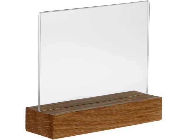 présentoir de documents Premium, pied en bois en T, ft A6, paysage, p