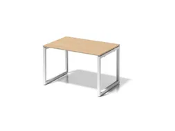 bureau,HxBxD 740x1200x800mm,blad esdoorn,sledeframe verkeerswit