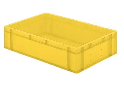 Euronorm-stapelbak 26l 145x600x400mm Wanden/bodem Gesloten Geel