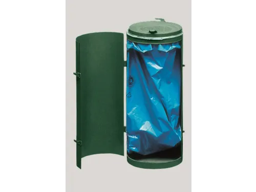 Afvalverzamelaar 70 Liter HxØ 900x450mm Met Deur Staal Ral6005