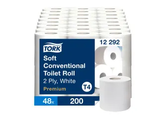 Toiletpapier Tork T4 premium 2-laags 200 vel wit 12292 - 1