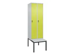 locker voor scheiding van kleding,HxBxD 2120x600x815mm,2vak