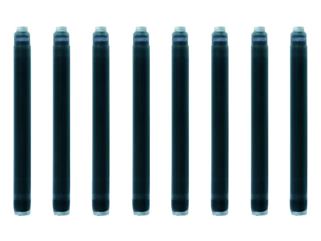 Inktpatroon Waterman lang Mysterious Blue Blauw-Zwart 8 stuks