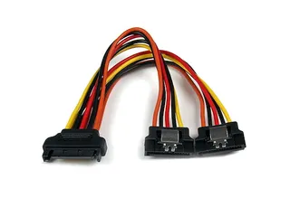 15cm vastklikkende SATA voeding-Y-splitterkabeladapter M/F - 1
