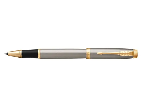 Rollerpen Parker IM Brushed metal GT Finish Fijn Zwarte inkt