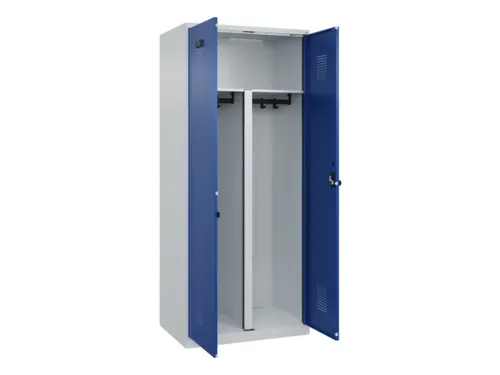 PBM-locker,HxBxD 1850x800x500mm,2vak,vak B 400mm,draaigrendel