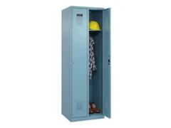 locker,HxBxD 1850x600x500mm,2vak,vak B 300mm,cil.-slot,staand op vloer