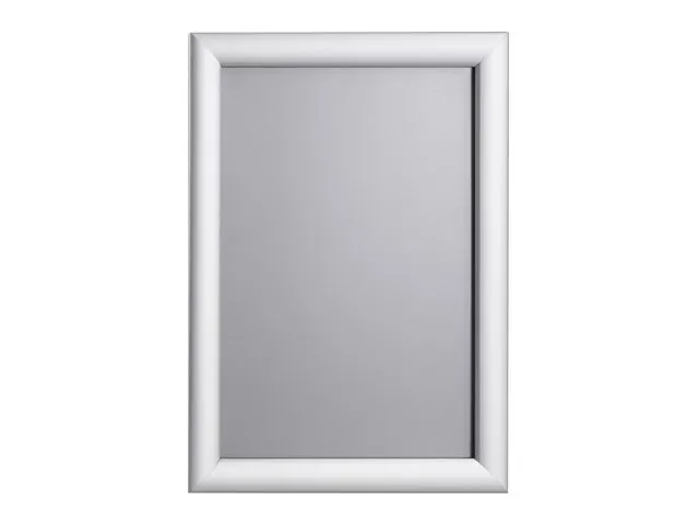 kliklijst A4 25mm zilver is een functionele wissellijst van aluminium.