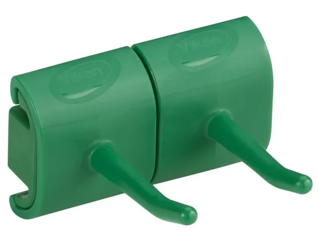 Vikan Hygiene Dubbele Haak voor Hi-Flex Wandhouder Groen