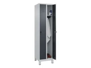 locker,HxBxD 1950x500x500mm,2vak,vak B 250mm,draaigrendel,voeten - 3