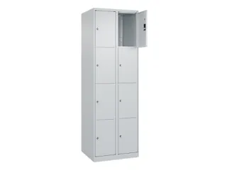 lockerkast,HxBxD 1850x600x500mm,2x4vakken,vak B 300mm,cil.-slot - 1