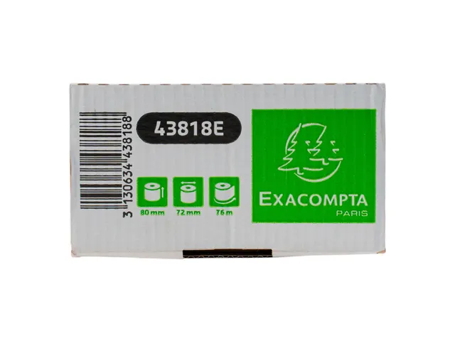 Exacompta Kassarol 43828E Wit 80mmx80mmx12mm 75 Meter 55 Gram