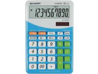 Calculator Sharp-ELM332BBL blauw-wit desktop