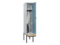 locker met bank,HxBxD 2120x400x815mm,1vak,vak B 400mm,draaigrendel
