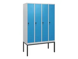 locker,HxBxD 1950x1200x500mm,4vak,vak B 300mm,draaigrendel