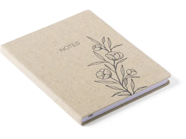 Carnet de notes Outline Floral ligné 20x25cm
