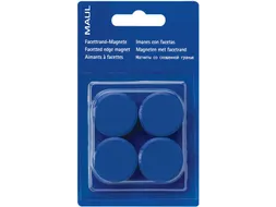 Magneet Maulsolid, Diameter 32 Mm, Blauw, Blister 4 Stuks