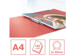 Colour'Breeze ringmap 2 ringen PP A4 koraal
