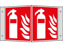 Brandbeveiligingsbord,Brandblusser,Hoekbord,Aluminium,Lang Nalichtend
