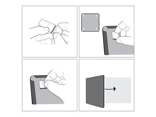 Whiteboard Nobo Slim Line 22x28cm Zilver