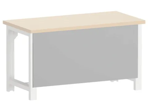 achterwandlijst,v. werkbank,HxBxD 662x1500x24mm,lichtgrijs