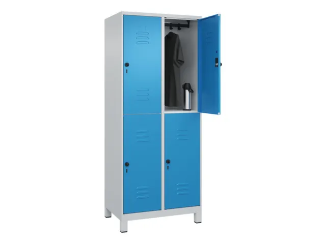 dubbeldekse locker,HxBxD 1950x800x500mm,2x2vak.,vak B 400mm