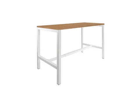 Domino Basic statafel 120x80cm 110cm Havana Kersen 25mm Wit