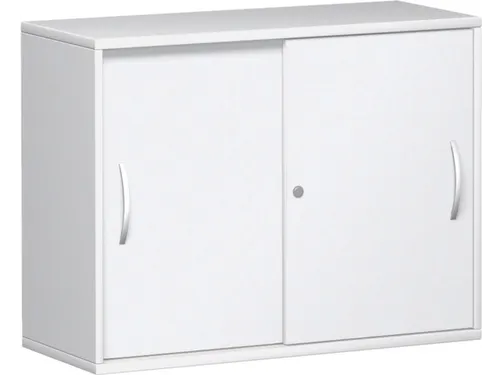 schuifdeurkast,HxBxD 770x1000x430mm,decor romp wit,decor front wit