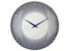 Wandklok Nextime dia 50cm bolvormig glas blauw kunststof Deep