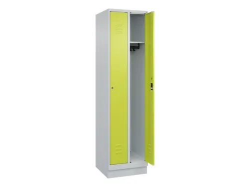 locker,HxBxD 1950x500x500mm,2vak,vak B 250mm,cil.-slot,sokkel