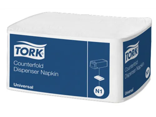 Tork 10935 Dispenserservet 30x33cm 1-laags Counterfold Wit 24x300st
