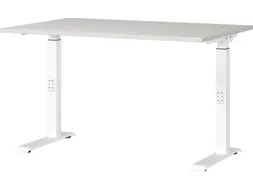 In hoogte verstelbaar bureau,HxBxD 680-910x1200x800mm,blad lichtgrijs