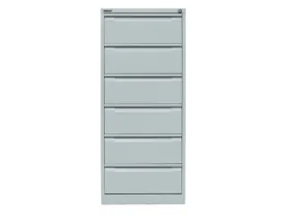 fichekast,HxBxD 1321x568x622mm,twee banen,6lade(n),romp lichtgrijs - 2