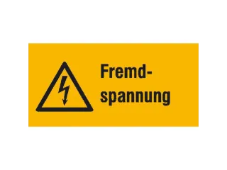 waarschuwings-combibord,v. binnen/buiten,Externe spanning,PVC - 1