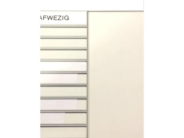 Aan-afwezigheidsbord 10 Namen Inclusief Magnetisch Whiteboard