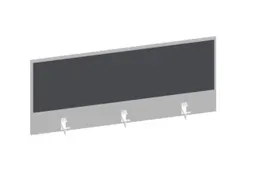 baliepaneel bureau aanbouw achter MP-lichtgrijs antraciet 1200mm