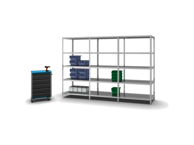 magazijnstelling,grondveld,HxBxD 2000x1000x600mm,vaklast 200kg