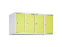 opzetkast,v. locker,4vak.,vak B 250mm,HxBxD 500x1000x500mm,vleugeldeur