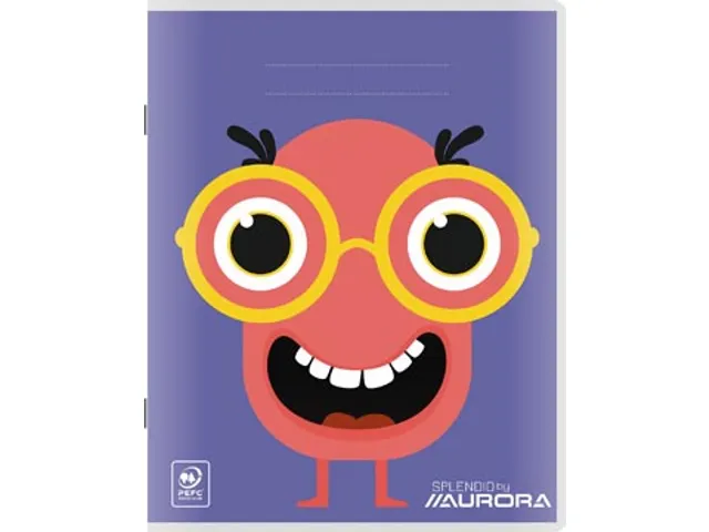 Splendid schrift, 72 bladzijden, ft 165x210mm, gelijnd 8 mm Assorti