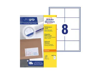 Etiket Avery Zweckform 3660-200 97x67.7mm wit 1600stuks - 1
