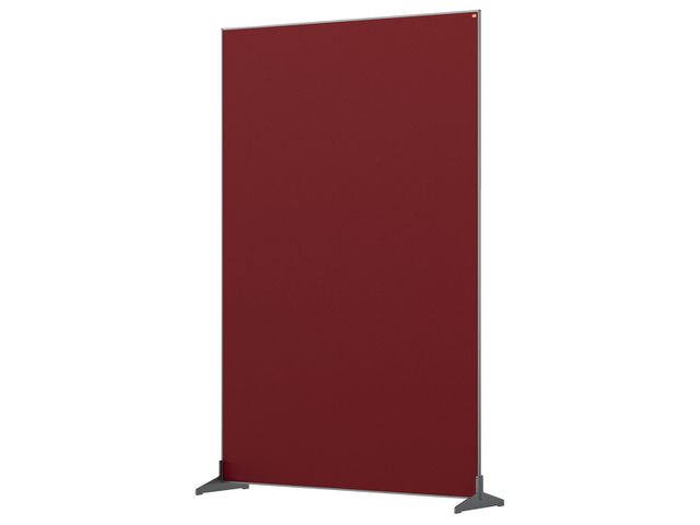 Nobo Impression Pro Vrijstaande Scheidingswand Rood vilt 1200x1800mm | ScheidingswandenWinkel.nl