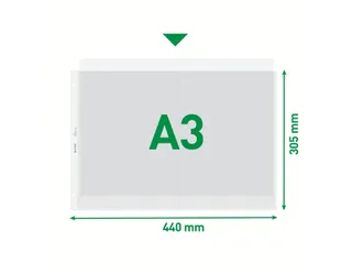 Showtas Leitz 4723 A3 4-gaats PP 0.13mm gestructureerd - 6