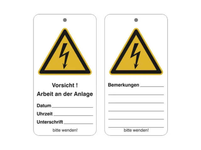 Onderhoudshanger M. Veiligheidsmarkering