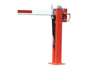 Slagboom Met Gasdrukveer Breedte 5M Met Oplegsteun Verzinkt Wit/rood - 4