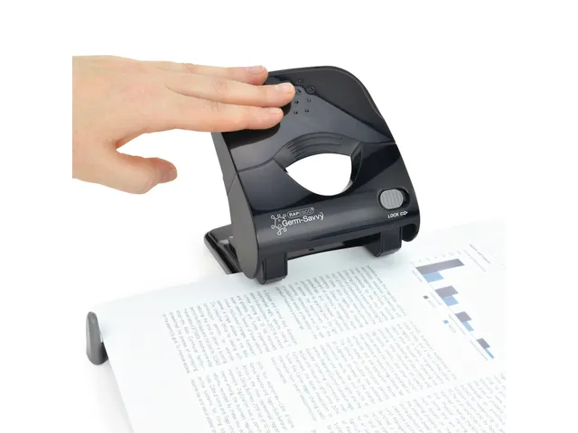 Perforator Rapesco Germ-Savvy Less Effort Eco X5-40ps antibacterieel 2