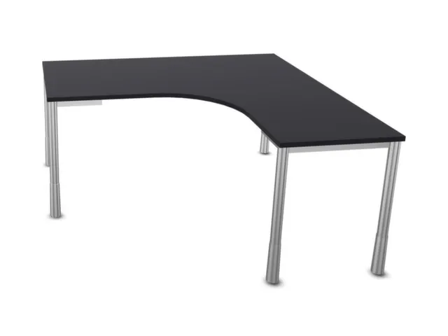 bureau à retour à hauteur réglable,HxlxP 720-840x1600x1600mm,CC-noi