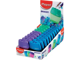 Puntenslijper Maped Shaker 2-gaats display à 20 stuks assorti - 1